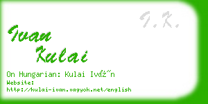 ivan kulai business card